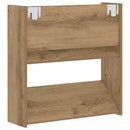 Sko skab 2 pcs Artisan Egetræ 60 x 18 x 60 cm Konstrueret træ