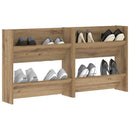 Sko skab 2 pcs Artisan Egetræ 60 x 18 x 60 cm Konstrueret træ