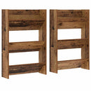 Sko skab 2 pcs Gammelt træ 60 x 18 x 90 cm Konstrueret træ
