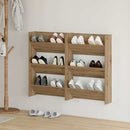 Sko skab 2 pcs Artisan Egetræ 60 x 18 x 90 cm Konstrueret træ