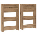 Sko skab 2 pcs Artisan Egetræ 60 x 18 x 90 cm Konstrueret træ