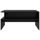 Sofabord Sort eg 90 x 55 x 42,5 cm Konstrueret træ