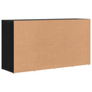 Sko bænk med hylde Sort eg 103 x 30 x 54,5 cm Konstrueret træ