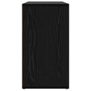 Sko bænk med hylde Sort eg 103 x 30 x 54,5 cm Konstrueret træ