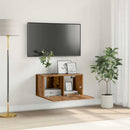 TV-møbelsæt Vægmonteret Brun 60 x 30 x 30 cm Konstrueret træ
