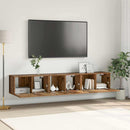TV-møbelsæt 3 pcs Brun 60 x 30 x 30 cm Konstrueret træ