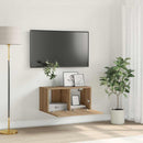 TV-møbelsæt Vægmonteret Brun 60 x 30 x 30 cm Konstrueret træ