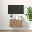 TV-møbelsæt Vægmonteret Brun 60 x 30 x 30 cm Konstrueret træ
