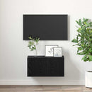 TV-møbelsæt Vægmonteret Sort 60 x 30 x 30 cm Konstrueret træ