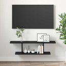 TV-møbelsæt Vægmonteret Sort 103 x 30 x 26,5 cm Konstrueret træ