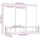 TV-møbelsæt Gammelt træ 120 x 23,5 x 90 cm Konstrueret træ