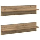 Væghylde Vægmonteret 2 pcs Artisan Egetræ 80 x 11,5 x 18 cm