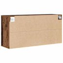 Sko skab med hylde Gammelt træ 103 x 30 x 51 cm Konstrueret træ