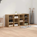 Sko skab 103 x 30 x 51 cm Konstrueret træ Artisan Egetræ