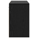 Sko skab med hylde Sort eg 103 x 30 x 51 cm Konstrueret træ