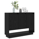 Sideboard Sort eg 97 x 29 x 75 cm Konstrueret træ