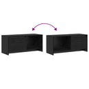 TV-møbelsæt Vægmonteret Sort eg 90 x 35 x 40 cm Konstrueret træ