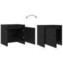 Natskab Sort eg 45 x 34 x 44,5 cm Konstrueret træ
