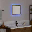 LED badeværelsesspejl Artisan Egetræ 40 x 37 x 8.5 cm