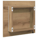 LED badeværelsesspejl Artisan Egetræ 40 x 37 x 8.5 cm