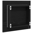 LED badeværelsesspejl Sort eg 40 x 37 x 8.5 cm Konstrueret træ