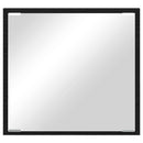 LED badeværelsesspejl Sort eg 40 x 37 x 8.5 cm Konstrueret træ
