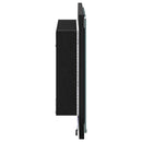 LED badeværelsesspejl Sort eg 40 x 37 x 8.5 cm Konstrueret træ