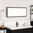 Spejl Sort eg 90 x 8,5 x 37 cm Konstrueret træ