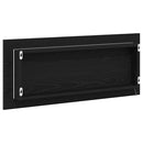 Spejl Sort eg 90 x 8,5 x 37 cm Konstrueret træ