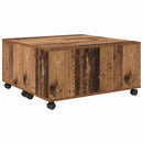 Sofabord med skuffe Gammelt træ 75 x 75 x 38 cm Konstrueret træ