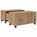 Sofabord Artisan Egetræ 75 x 75 x 38 cm Konstrueret træ