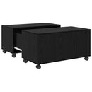 Sofabord Sort eg 75 x 75 x 38 cm Konstrueret træ