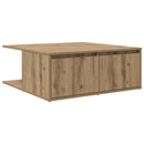 Sofabord med skuffe artisan eg 80 x 80 x 31 cm Konstrueret træ