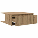 Sofabord med skuffe artisan eg 80 x 80 x 31 cm Konstrueret træ