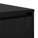 Sofabord med skuffe Sort eg 80 x 80 x 31 cm Konstrueret træ