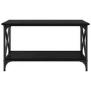 Sofabord Sort eg 80 x 45 x 45.5 cm Konstrueret træ