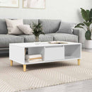 Sofabord Hvid 102 x 55 x 35 cm Konstrueret træ