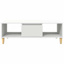 Sofabord Hvid 102 x 55 x 35 cm Konstrueret træ