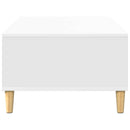 Sofabord Hvid 102 x 55 x 35 cm Konstrueret træ