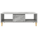 Sofabord Beton Grå 102 x 55 x 35 cm Konstrueret træ