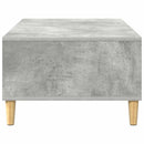 Sofabord Beton Grå 102 x 55 x 35 cm Konstrueret træ
