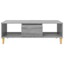 Sofabord Grå Sonoma 102 x 55 x 35 cm Konstrueret træ