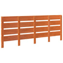 Hovedgærde Voks brun 200,5 x 3 x 80 cm Massiv fyrretræ