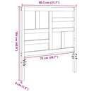 Senge Hovedgærde Voks brun 80,5 x 4 x 104 cm Massiv fyrretræ