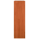 Bogskab Voks brun 104 x 33 x 110 cm Massiv fyrretræ
