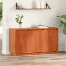 Sideboard Brun eg 111 x 34 x 60 cm Massiv fyrretræ
