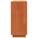 Sideboard med skuffe Voks brun 110 x 34 x 75 cm Massiv fyrretræ