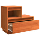 Natskab 2 pcs Voks brun 60 x 34 x 51 cm Konstrueret træ