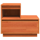 Natskab 2 pcs Voks brun 60 x 34 x 51 cm Konstrueret træ