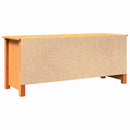 Opbevaringsbænk Voks brun 110 x 38 x 45,5 cm Massiv fyrretræ